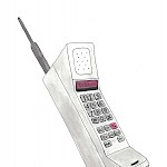 Candace Jane Opper - Cordless Phone Greeting Card
