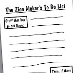 Billy McCall - Zine Maker's To-Do List