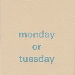 Virginia Woolf - Monday or Tuesday
