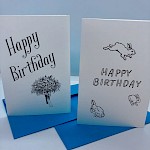 Toast Cards - Happy Birthday Greeting Card 2-Pack