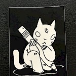 Deth P. Sun - Magic Cat Circle Sticker