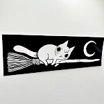 Deth P. Sun - Broom Cat Bumper Sticker