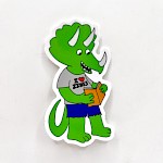 Dave Hankins - Zine Triceratops Sticker