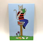 Dave Hankins - Cat on a Mailbox Postcard